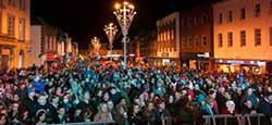 Our audience at the Andover Christmas Lights