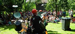 ...then the audience arrive!