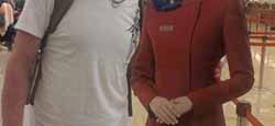 Dave pulled an air hostess ;O)