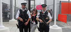 Katie and her security ;O)