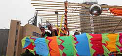 During the procession